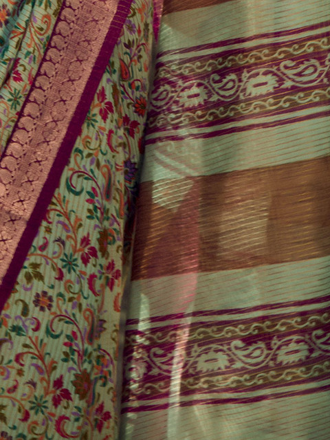Satrani Warli Embroidered Saree - Image 3
