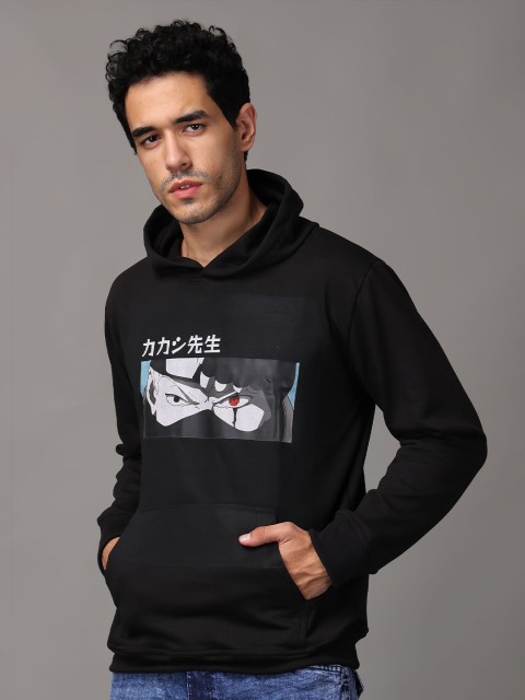 zentik Men Naruto Printed Hooded Pullover Sweatshirt - Image 3