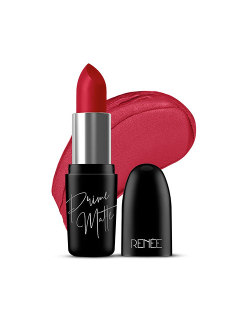 Renee Prime Matte HD Lipstick with Shea Butter & Almond & Jojoba Oils 4.5g - Rustic Red 02