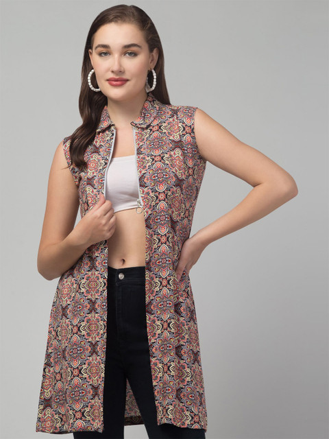 RAYWARE Women Printed Longline Shrug