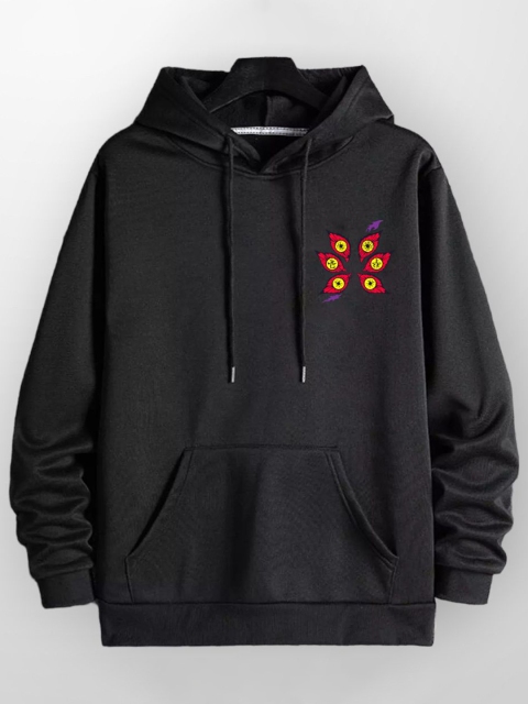 ZEN1 FASHION Anime Graphic Printed Hooded Sweatshirt - Image 2