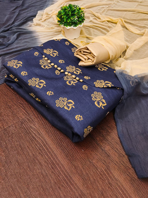 KALINI Floral Printed Unstitched Dress Material