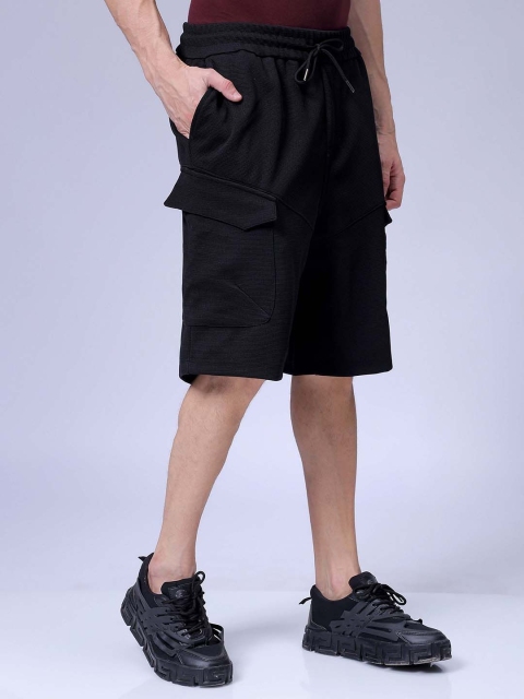 The Indian Garage Co Men Regular Fit Mid-Rise Cargo Shorts - Image 2