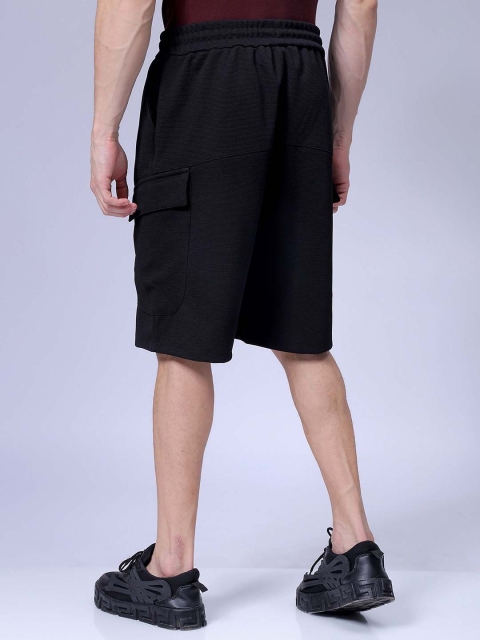 The Indian Garage Co Men Regular Fit Mid-Rise Cargo Shorts - Image 4