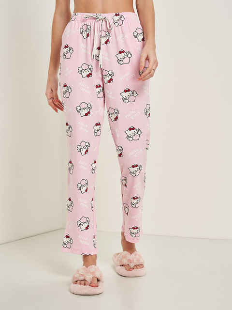 Dreamz by Pantaloons Women Printed Pure Cotton Relaxed Fit Lounge Pant