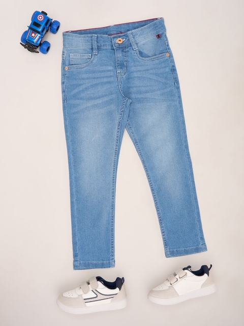 Pantaloons Junior Boys Regular Fit Mid-Rise Light Fade Jeans
