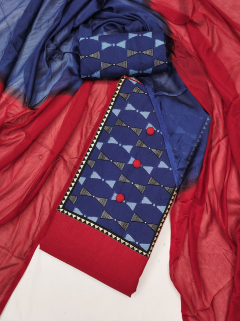 KALINI Printed Unstitched Dress Material