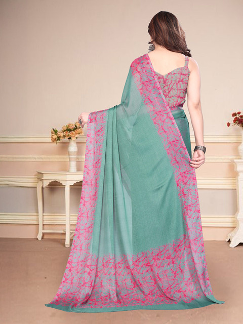 MAGNEITTA Pure Chiffon Saree - Image 3