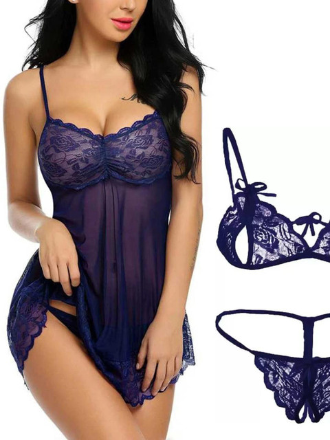 Samvar Women Blue Baby Dolls