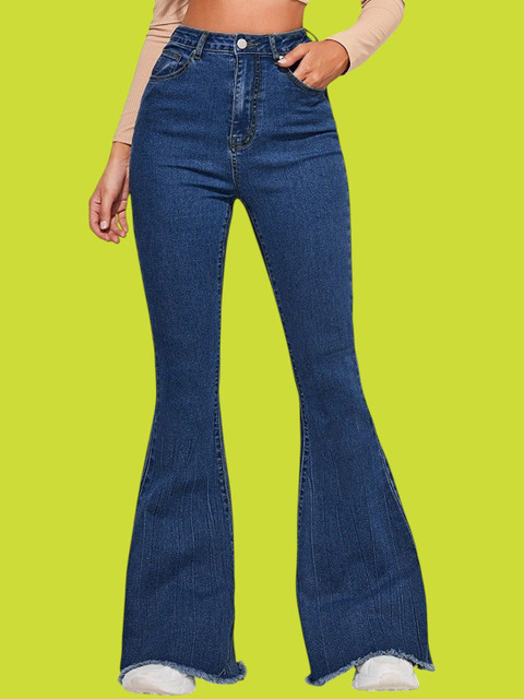 VBEAUTI Women Bootilicious Bootcut High-Rise Stretchable Jeans