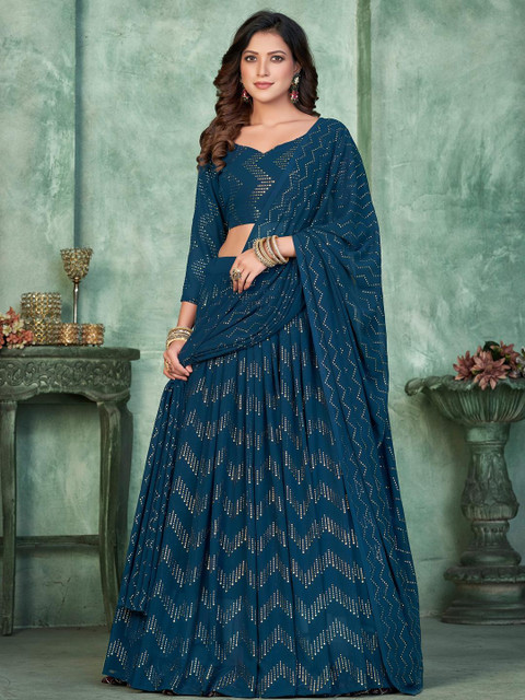 KALINI Women Embroidered Lehenga Choli - Image 7