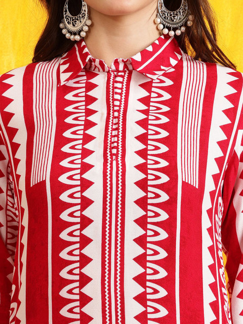 KALINI Printed Tunic With Palazzos Co-ords - Image 2