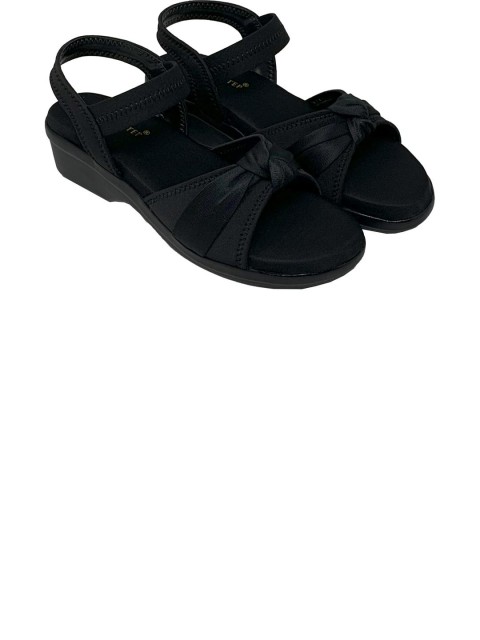 Global Step Women Black Sandals