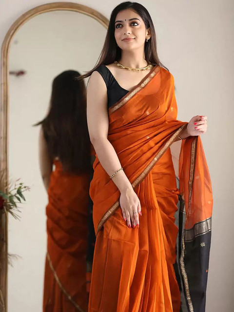 zinzraa Floral Woven Design Kanjeevaram Saree - Image 4