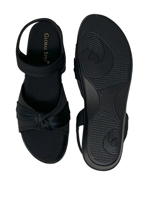 Global Step Women Black Sandals - Image 3