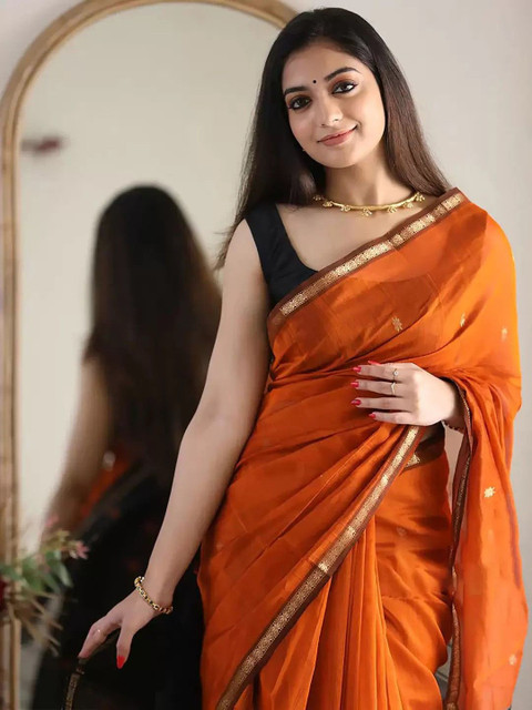 zinzraa Floral Woven Design Kanjeevaram Saree - Image 6