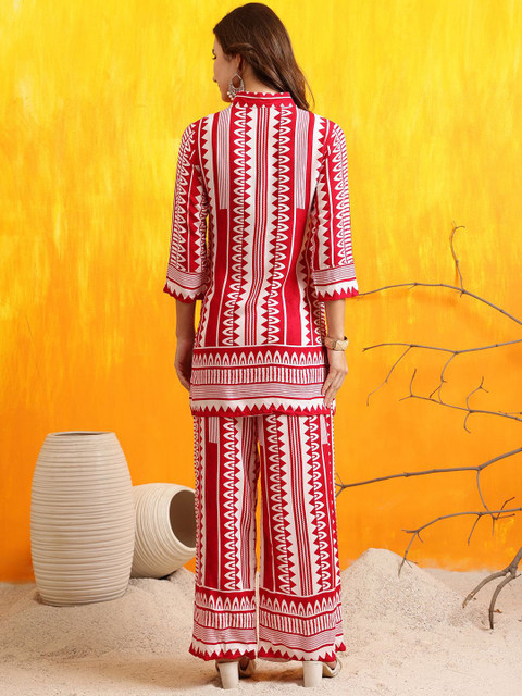 KALINI Printed Tunic With Palazzos Co-ords - Image 5