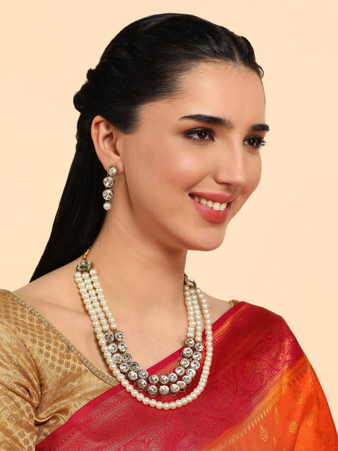 Anouk Kundan Beaded Statement Necklace - Image 2