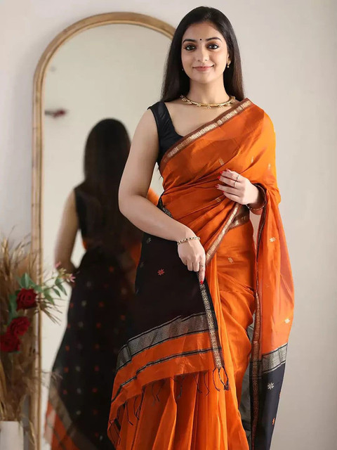 zinzraa Floral Woven Design Kanjeevaram Saree - Image 5