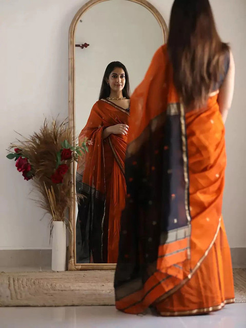 zinzraa Floral Woven Design Kanjeevaram Saree - Image 3