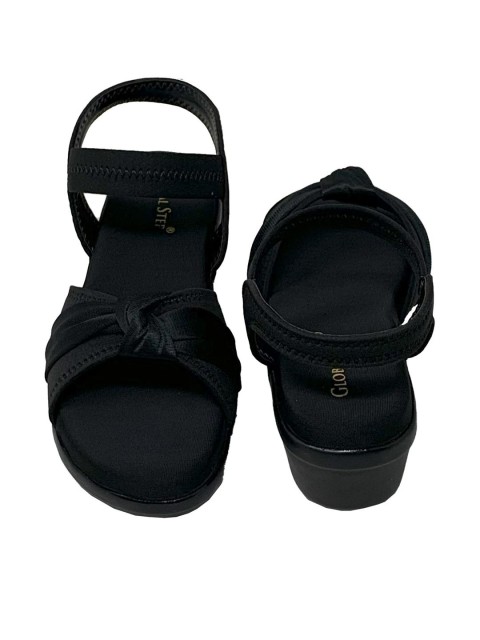 Global Step Women Black Sandals - Image 2