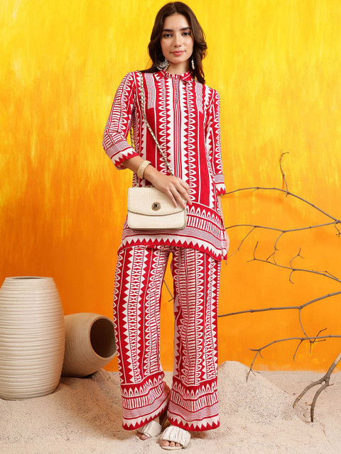 KALINI Printed Tunic With Palazzos Co-ords - Image 6