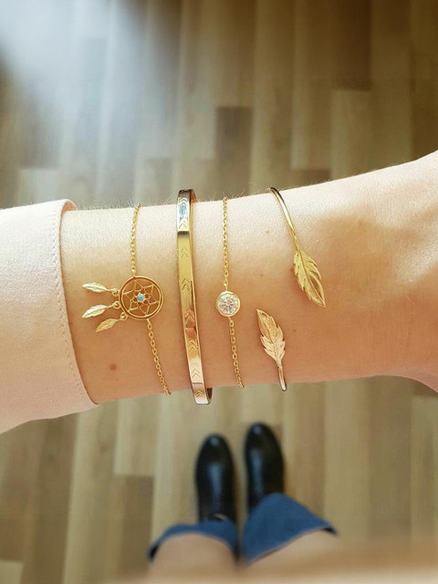 Buy DressBerry Gold Plated Alloy Bracelet - - Accessories for Women