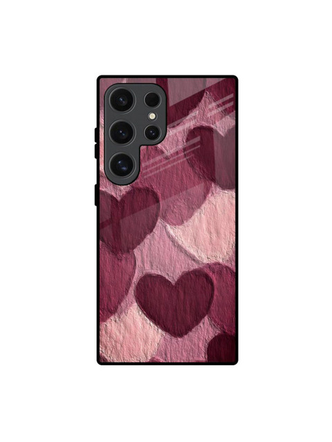 QRIOH Geometric Samsung Galaxy S24 Ultra 5G Sweetheart Patterned Glass Back Case