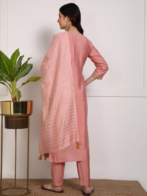 Moda Rapido Embroidered Silk Blend Kurta Sets - Image 2