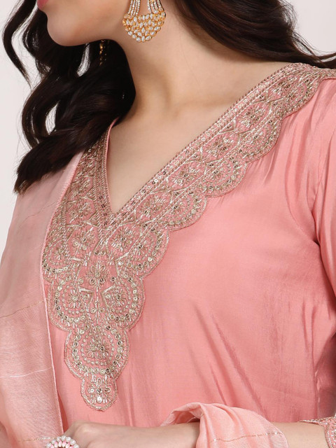 Moda Rapido Embroidered Silk Blend Kurta Sets - Image 7