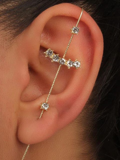 DressBerry Gold-Plated Ear Cuffs