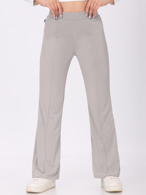 Plus Size Women Relaxed Bell Bottom Casual Trousers