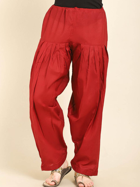 Miaz Lifestyle Women Chikankari Loose Fit Cotton Patiala Salwar