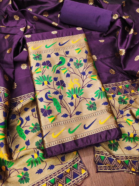Rangtulika Ethnics Woven Design Unstitched Dress Material