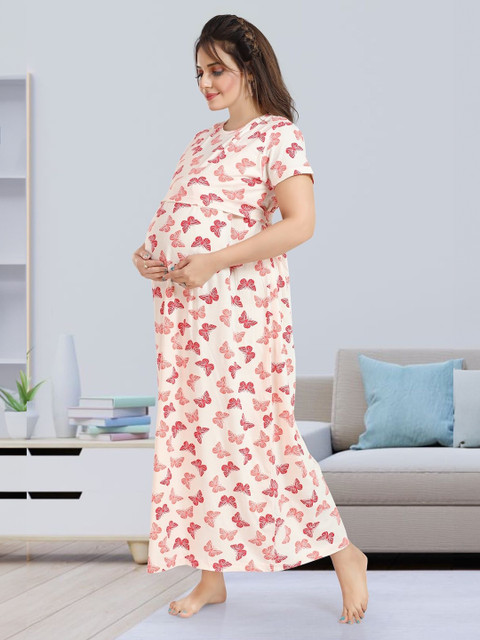 MomsBae Women Printed Nightdress - Image 4