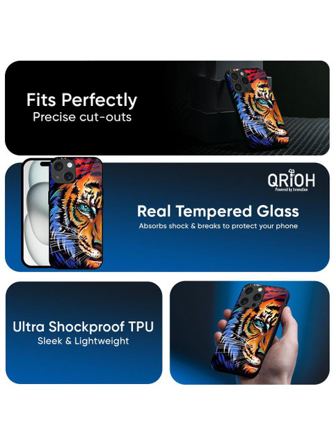 QRIOH Quirky Printed iPhone 14 Plus Back Case Mobile Accessories - Image 5