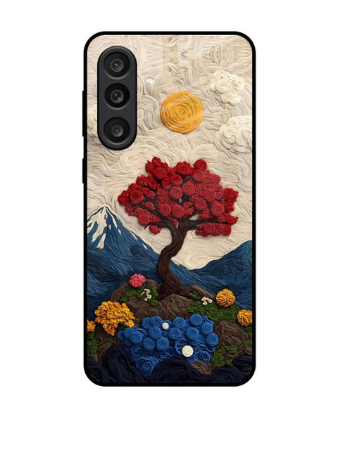 QRIOH Floral Printed Samsung Galaxy M56 5G Back Case Mobile Accessories