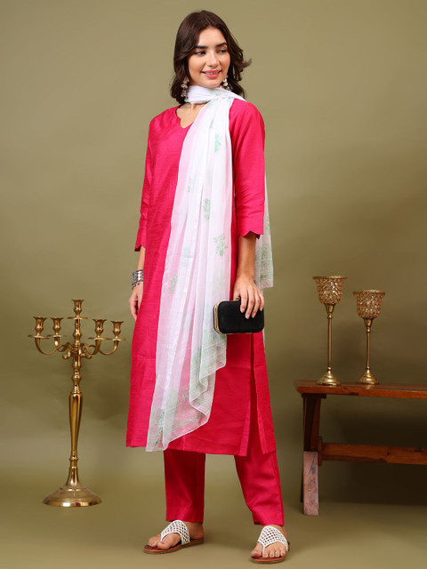 Sangria Floral Printed Chiffon Dupatta