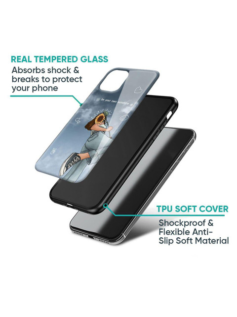 QRIOH Floral Printed iPhone 14 Plus Back Case Mobile Accessories - Image 2