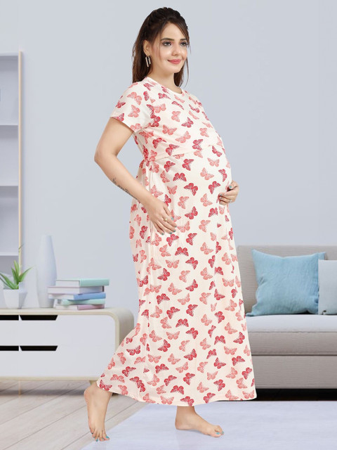 MomsBae Women Printed Nightdress - Image 3