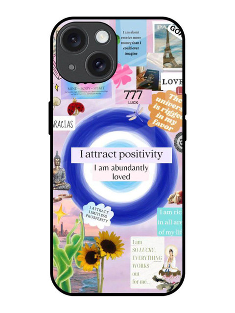 QRIOH Typography Printed iPhone 15 Back Case Mobile Accessories