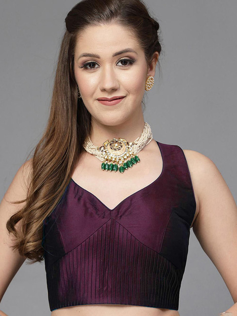 Utsav Fashion Padded Cross Back Readymade SareeBlouse