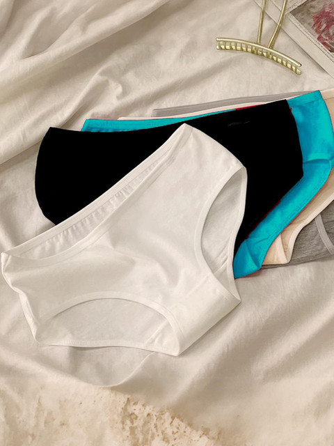 ORLIZEA Set Of 3 Cotton Blend Hipster Briefs