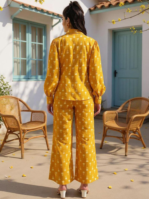 SZN Floral Printed Top With Trouser Co-ord Set - Image 4