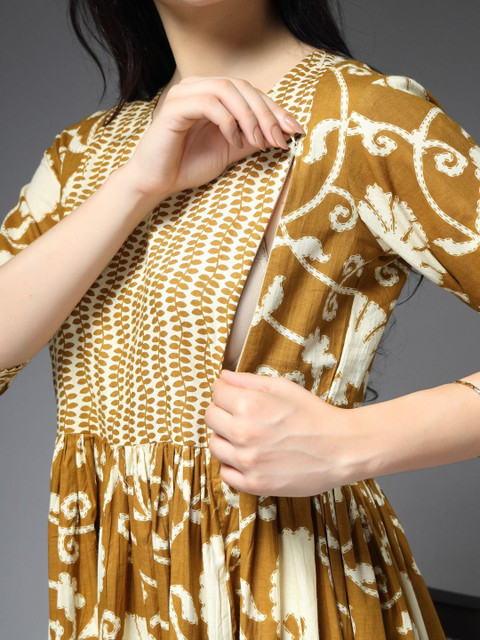 Pristyle Floral Printed Fit & Flare Maxi Dress - Image 7