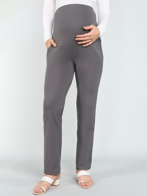 Moms Ever Women Regular Fit High Rise Maternity Pants