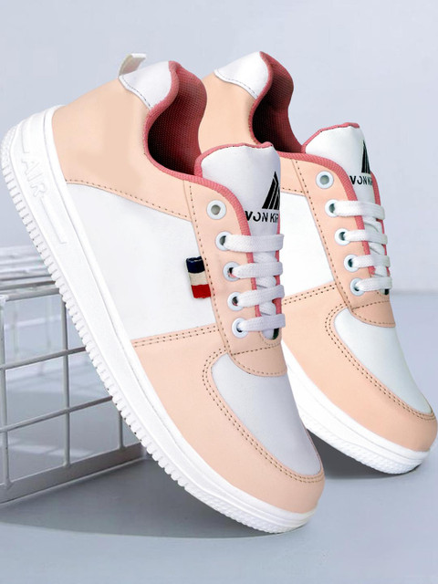 Von kiraro Women Pink Colourblocked Running Shoes