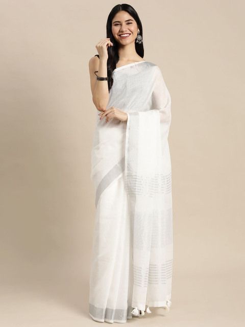 Astita Zari Linen Blend Saree