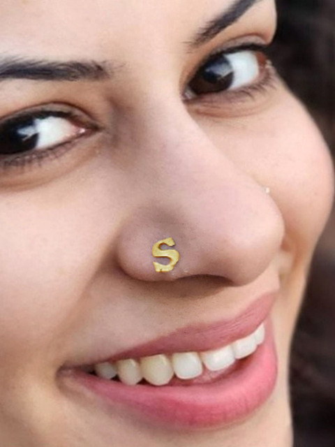 Goldnera S Alphabet Stud Nosepin