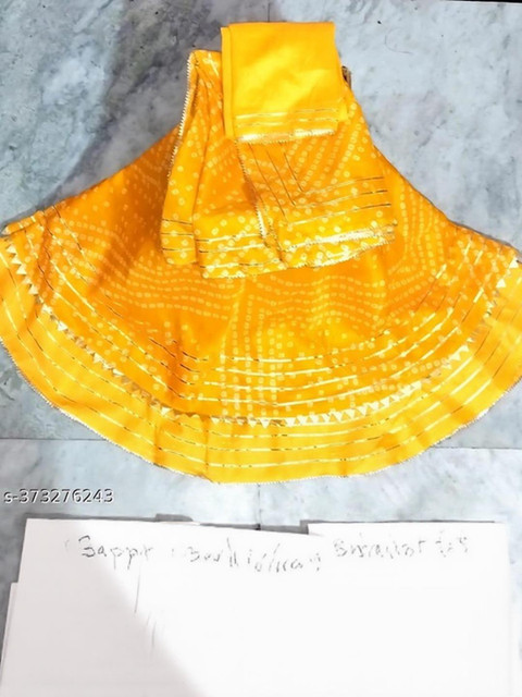 Vvlpf Printed Ready to Wear Lehenga & Unstitched Blouse With Dupatta